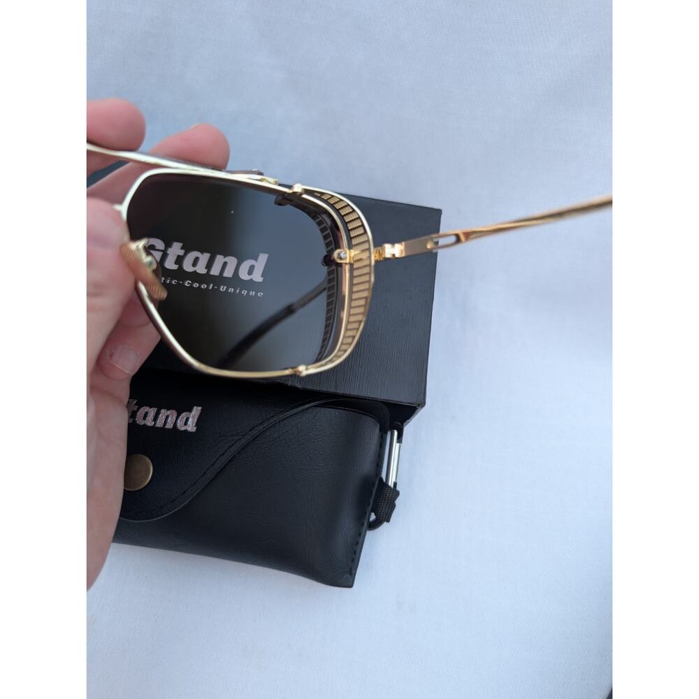 Gtand GT115 Sunglasses Black/Gold 64-18-145 case dustbag accessories - Picture 6 of 7